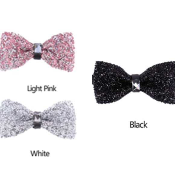 NEW Rhinestone Glitter Bow-Tie - Adjustable & Multiple Colors Available! - Picture 1 of 9